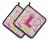 Monogram Floral Pair of Pot Holders - 638508387059