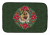 Poinsettia Wreath Dog on Dish Drying Mat - 652259253166