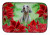 Poinsettias Dog on Dish Drying Mat - 652259252503