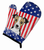 American Flag and Dog on Oven Mitt - 638508480590