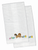 Easter Dog Design White Embroidered Plush Hand Towel Set of 2 - 652259233014