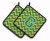 Monogram Chevron Pair of Pot Holders - 638508398635