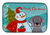 Snowman with Dog Dish Drying Mat - 652259250936