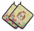 Easter Eggs Dog Pair of Pot Holders - 638508766779