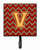 Letter Chevron Garnet and Gold  Leash or Key Holder - 638508307231