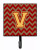 Letter Chevron Garnet and Gold  Leash or Key Holder - 638508307231