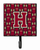 Letter Football Garnet and Gold Leash or Key Holder - 638508314574