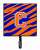 Letter Initial Tiger Stripe - Blue Orange  Leash or Key Holder - 615872516520