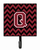 Letter Chevron Garnet and Black  Leash or Key Holder - 638508308184
