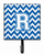 Letter Chevron Blue and White Leash or Key Holder - 638508306449