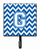Letter Chevron Blue and White Leash or Key Holder - 638508306333