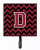 Letter Chevron Garnet and Black  Leash or Key Holder - 638508308054