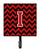 Letter Chevron Black and Red   Leash or Key Holder - 638508306852