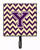 Letter Chevron Purple and Gold Leash or Key Holder - 638508309549