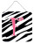 Initial Zebra Stripe and Pink Wall or Door Hanging Prints - 615872644063