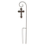 garden metal stake removable cross - 603799212762