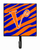 Letter Initial Tiger Stripe Blue and Orange Leash or Key Holder - 615872518937