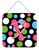Initial Monogram - Polkadots and Pink Wall or Door Hanging Prints - 615872644483