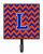 Letter Chevron Orange and Blue Leash or Key Holder - 638508306135