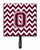 Letter Chevron Maroon and White  Leash or Key Holder - 638508307910