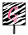 Letter Initial Zebra Stripe and Pink Leash or Key Holder - 615872519033