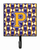 Letter Football Purple and Gold Leash or Key Holder - 638508311016