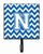 Letter Chevron Blue and White Leash or Key Holder - 638508306401