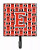 Letter Football Scarlet and Grey Leash or Key Holder - 638508311689