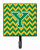 Letter Chevron Green and Gold Leash or Key Holder - 638508309808