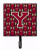 Letter Football Garnet and Gold Leash or Key Holder - 638508314741