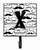 Moustache Initial Leash or Key Holder - 615872993321