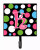 Letter Initial Monogram - Polkadots and Pink Leash or Key Holder - 615872519323