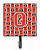 Letter Football Scarlet and Grey Leash or Key Holder - 638508311801