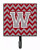 Letter Chevron Crimson and Grey   Leash or Key Holder - 638508305992