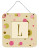 Monogram - Tan Dots Wall or Door Hanging Prints - 615872639557