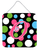 Initial Monogram - Polkadots and Pink Wall or Door Hanging Prints - 615872644391