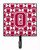 Letter Football Crimson, grey and white Leash or Key Holder - 638508311269