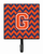 Letter Chevron Orange and Blue Leash or Key Holder - 638508305589
