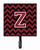 Letter Chevron Garnet and Black  Leash or Key Holder - 638508308276