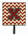 Letter Chevron Maroon and Gold Leash or Key Holder - 638508310316