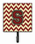 Letter Chevron Maroon and Gold Leash or Key Holder - 638508310262