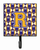 Letter Football Purple and Gold Leash or Key Holder - 638508311030