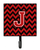 Letter Chevron Black and Red   Leash or Key Holder - 638508306869