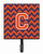 Letter Chevron Orange and Blue Leash or Key Holder - 638508305541