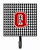 Letter Monogram - Houndstooth Black Leash or Key Holder - 615872516179