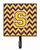 Letter Chevron Purple and Gold Leash or Key Holder - 638508305459