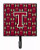 Letter Football Garnet and Gold Leash or Key Holder - 638508314697