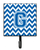 Letter Chevron Blue and White Leash or Key Holder - 638508308849