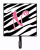 Letter Initial Zebra Stripe and Pink Leash or Key Holder - 615872519101