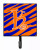 Letter Initial Tiger Stripe Blue and Orange Leash or Key Holder - 615872518821